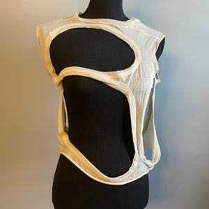 Rick Owens Men’s DIRT S/S2018 Cropped Membrane Tank